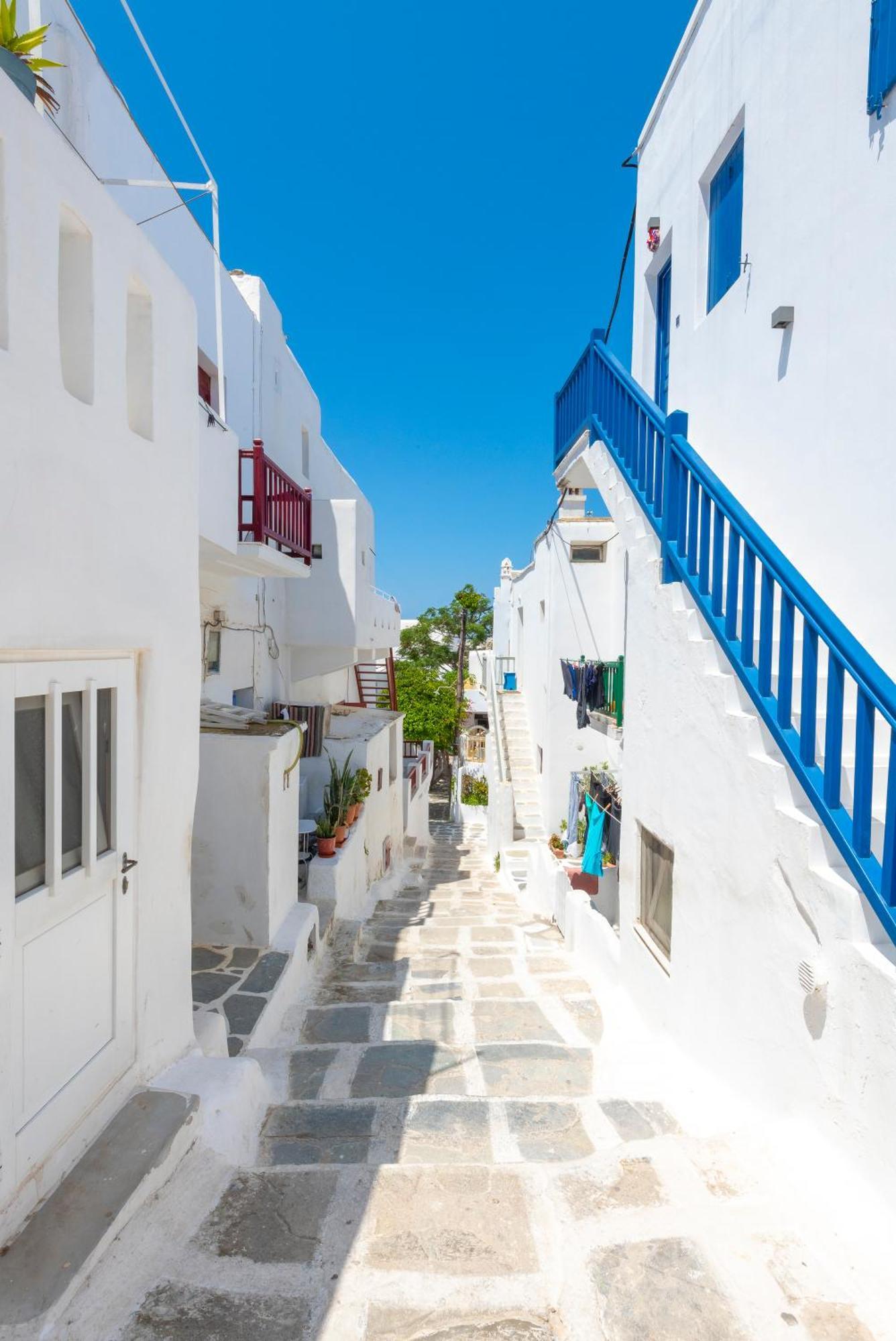 Ferienwohnung White And Grey Chora Mykonos Town Exterior foto