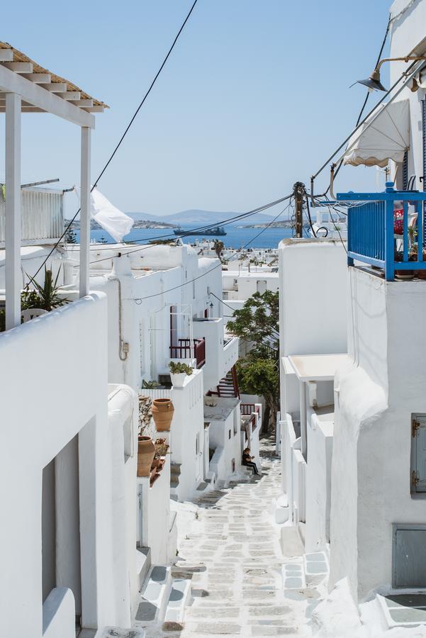 Ferienwohnung White And Grey Chora Mykonos Town Exterior foto
